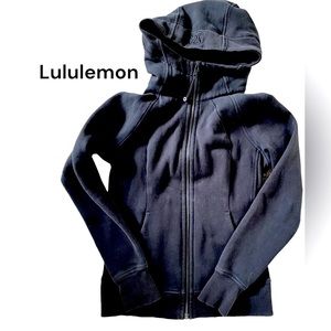 LULULEMON black zip up hoodie jacket size 6